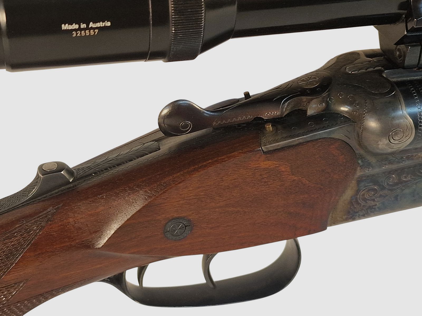 Suhler drilling hardened in caliber .30-06 16/70 22 WinMag with Kahles 2.2-9x42