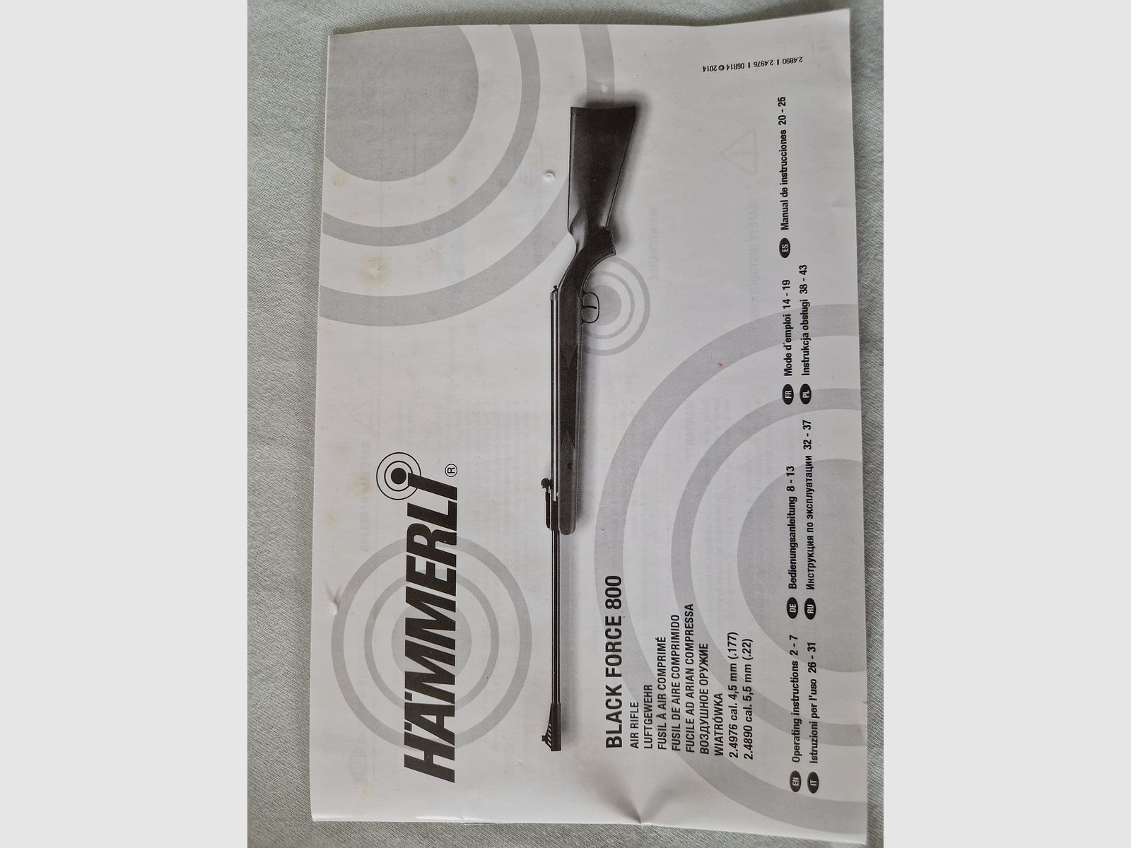 Hämmerli Black Force 800 con mira