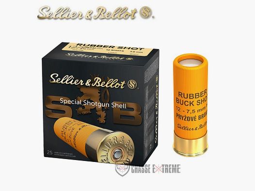 25 S&B Rubber Slugs 12gr Cal 12x67