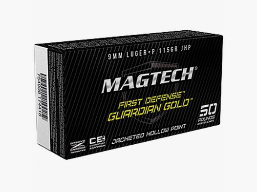 Magtech 9 mm Luger+P Guardian Gold Teilmantel JHP 7,5g/115 grs.