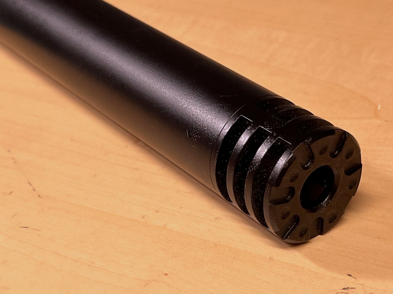 Deko tłumik dźwięku do Airsoft z gwintem M14 negatywnym wersja metalowa czarna typ 1