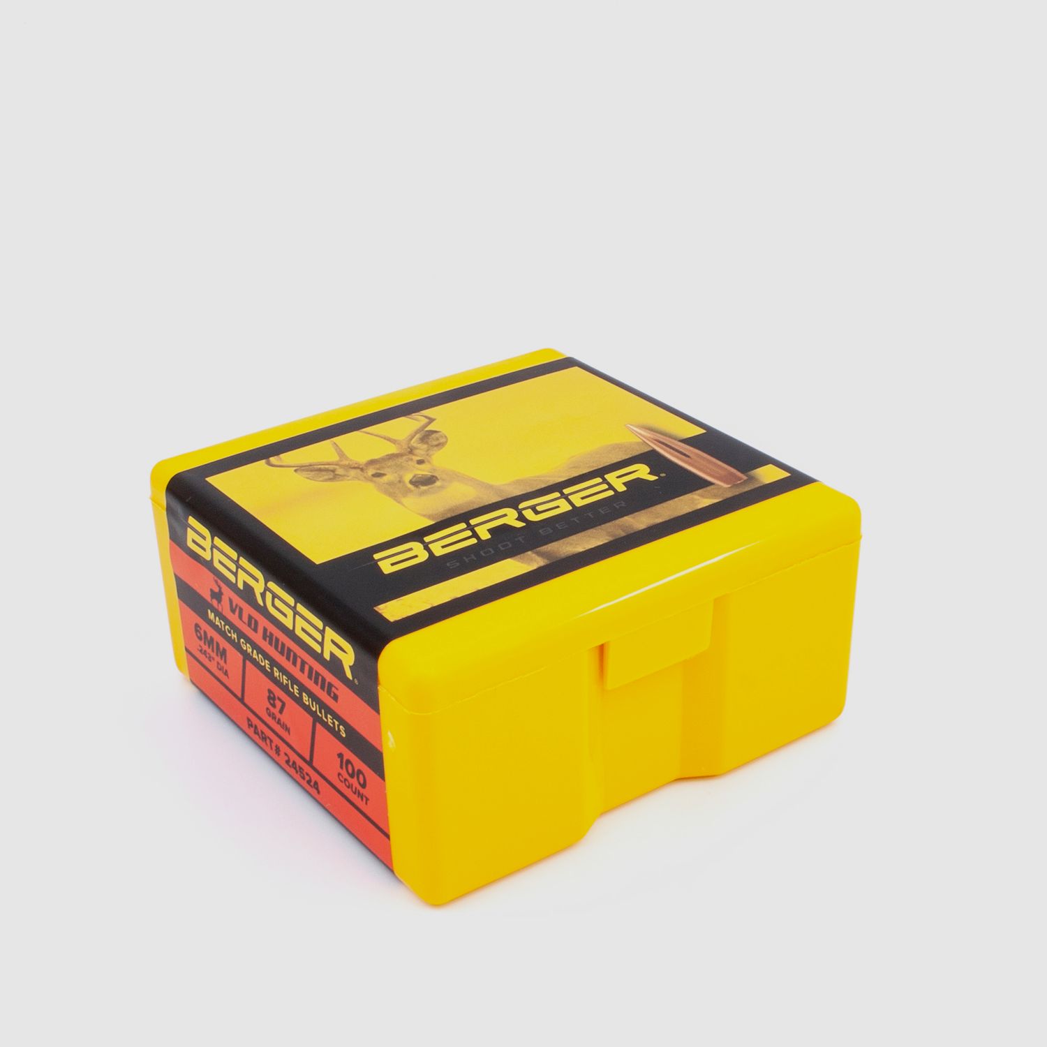 Proiettile Berger 6mm/.243 VLD Hunting 87GR 100 Pezzi
