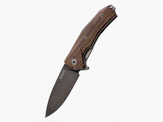 Lionsteel KUR Taschenmesser, Santos, schwarz, Sleipner