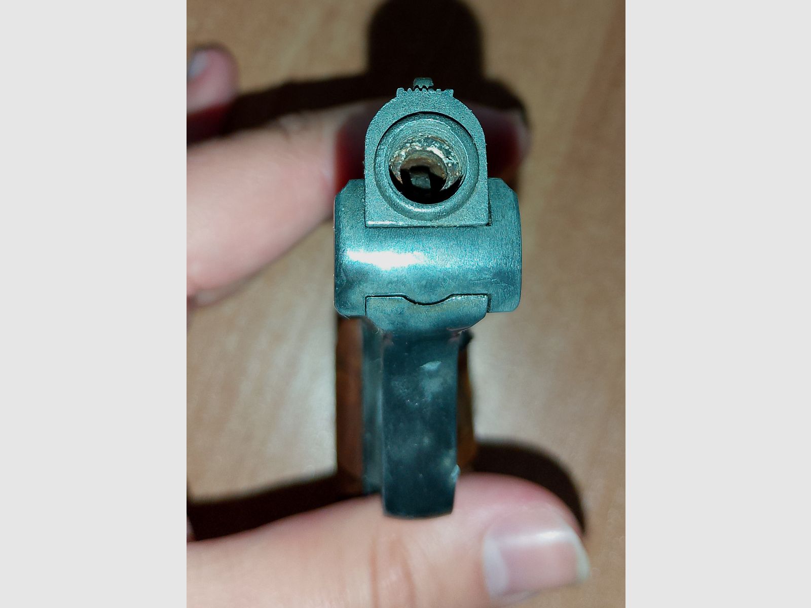 Alte Rhöner SM 15 Kal. 8 mm Knall im ersten PTB 83 mit Verpackung!