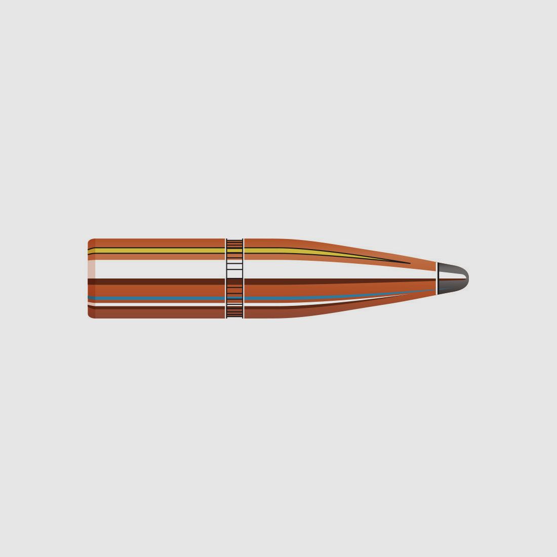 BOX OF 100 HORNADY BULLETS 6.5MM .264 140 GRS SP
