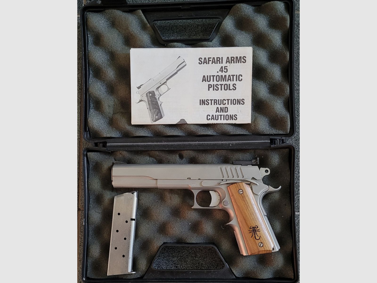 Safari Arms Matchmaster .45 ACP – 6 Zoll (Baujahr 1993) inkl. OVP & Anleitung