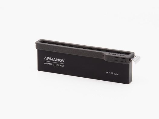 ARMANOV ​​​​​Ammo Checker 10 Rnd with Quick Transfer Cover and OAL Checker - 9x19 mm
