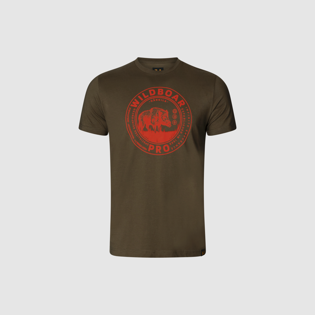 Camiseta Härkila Wildboar de manga corta, verde (10290002900), imagen 1 de 4