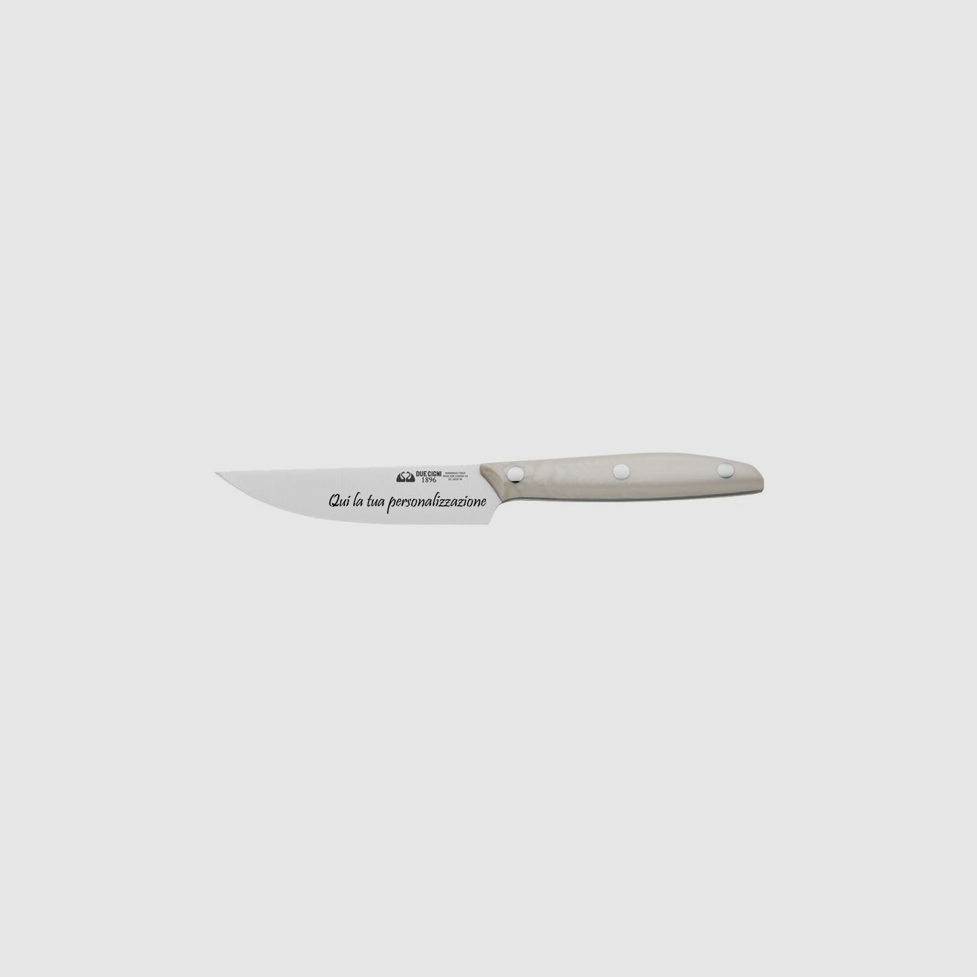Due Cigni - Set 4 pz American steak "Serie 1896" white POM, immagine 3 di 4