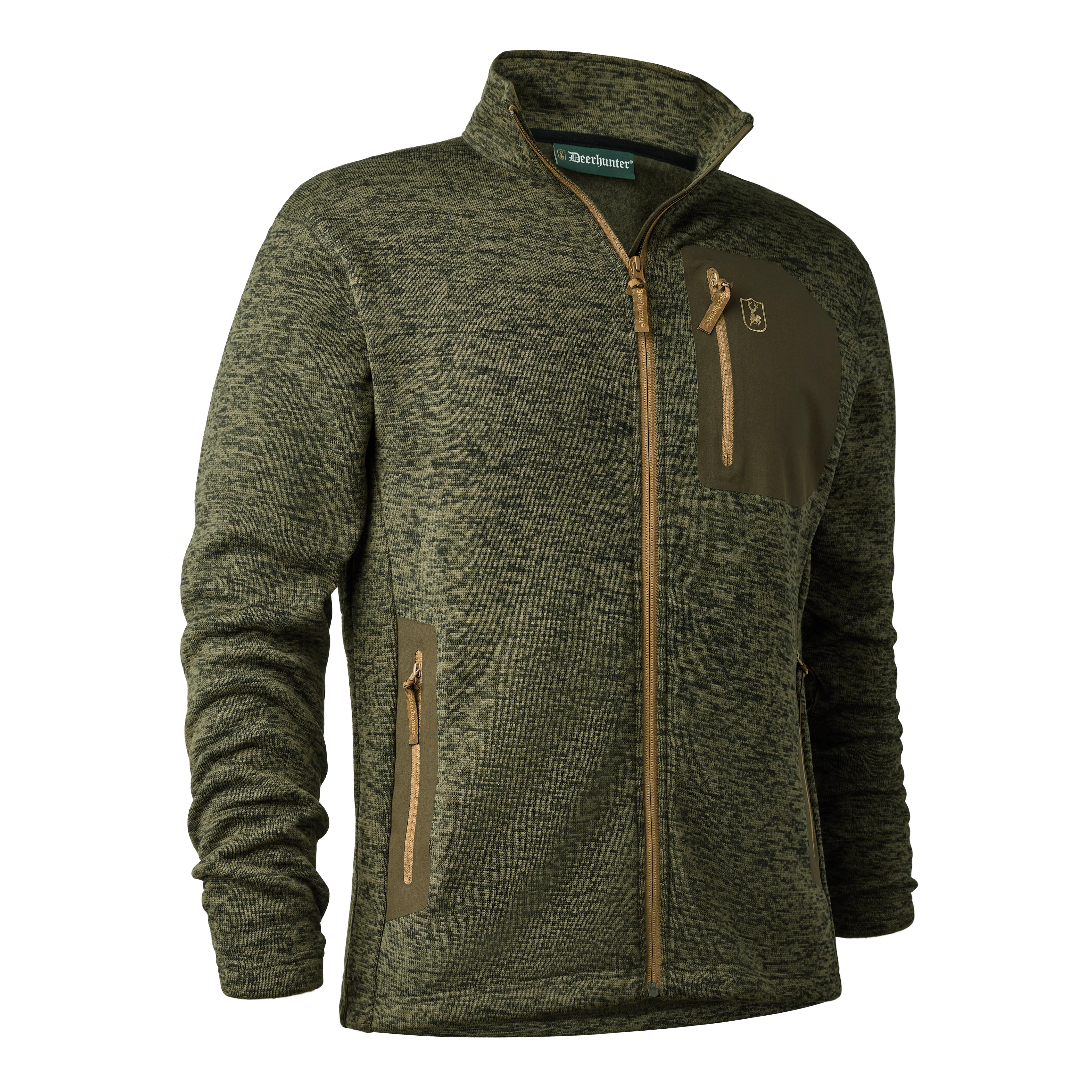 Sarek cardigan - Olive Night melange, immagine 4 di 5