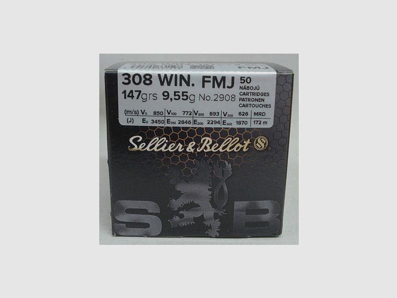 .308Win FMJ / VM Boat Tail - 9,55g/148gr (a50)