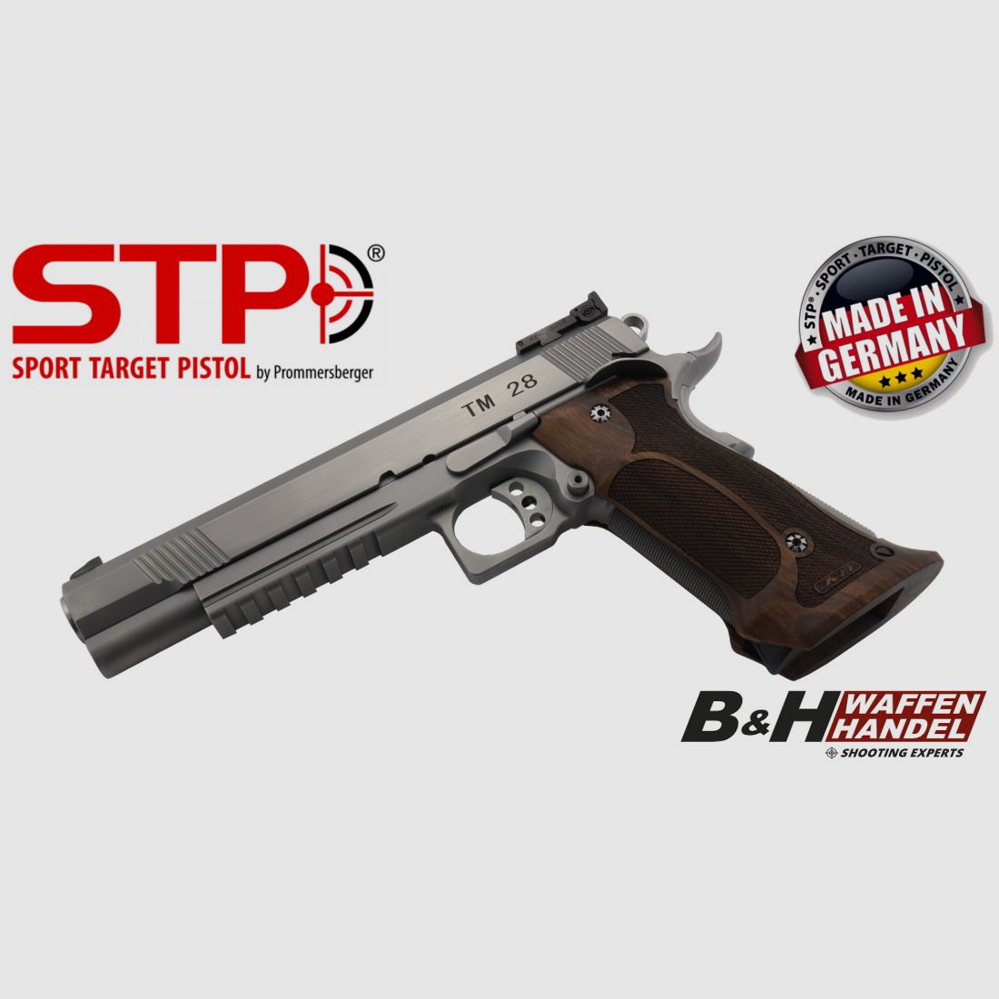 STP TM 28 6.0 con empuñadura Nill Match-German-Master y mira BOMAR