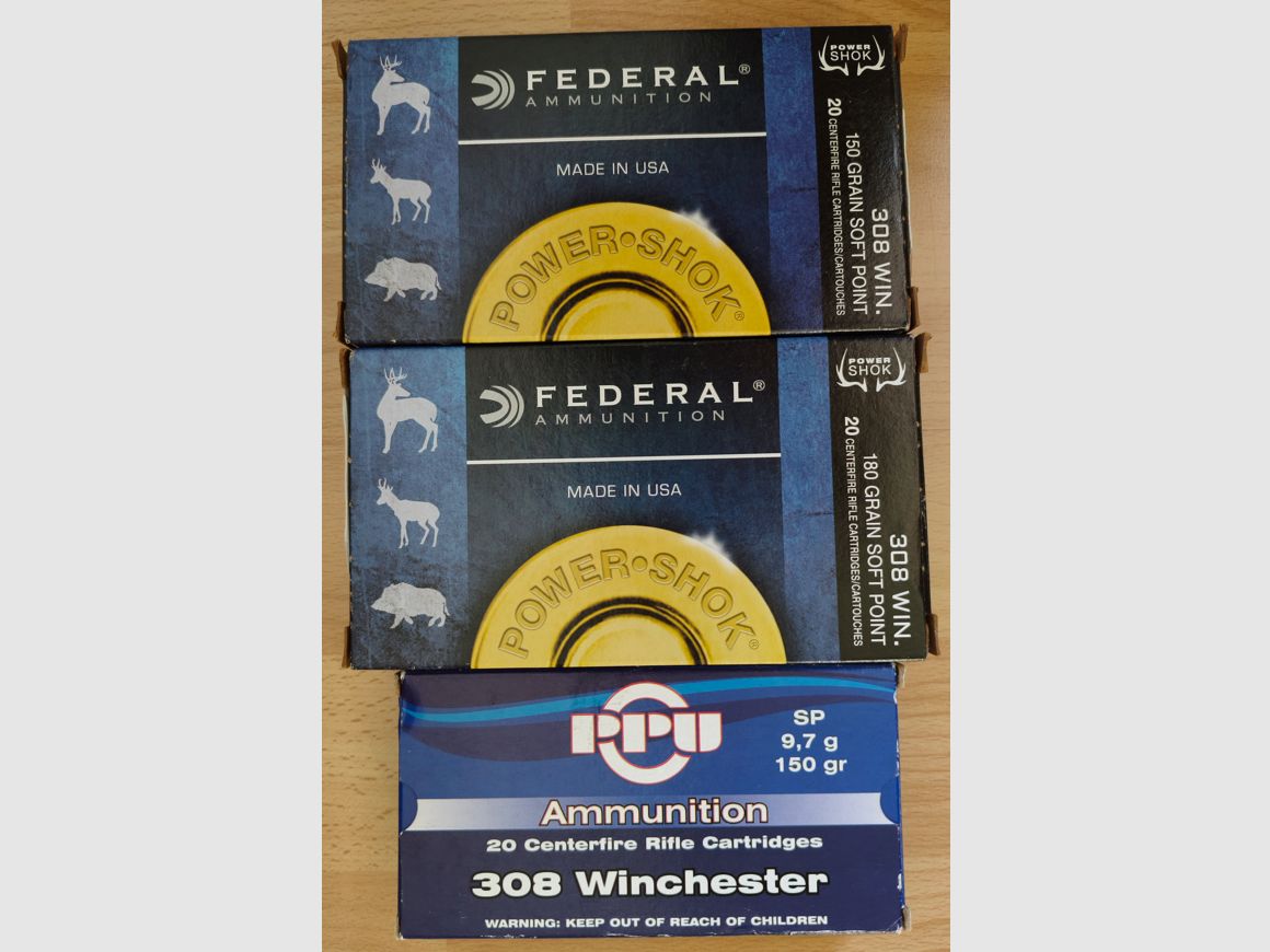 .308 Win. CARTUCCE DA CACCIA RWS, BARNES, HORNADY, GECO, LAPUA...
