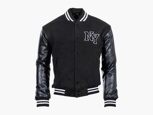 Mil-Tec Mil-Tec Baseballjacke NY mit Patch schwarz