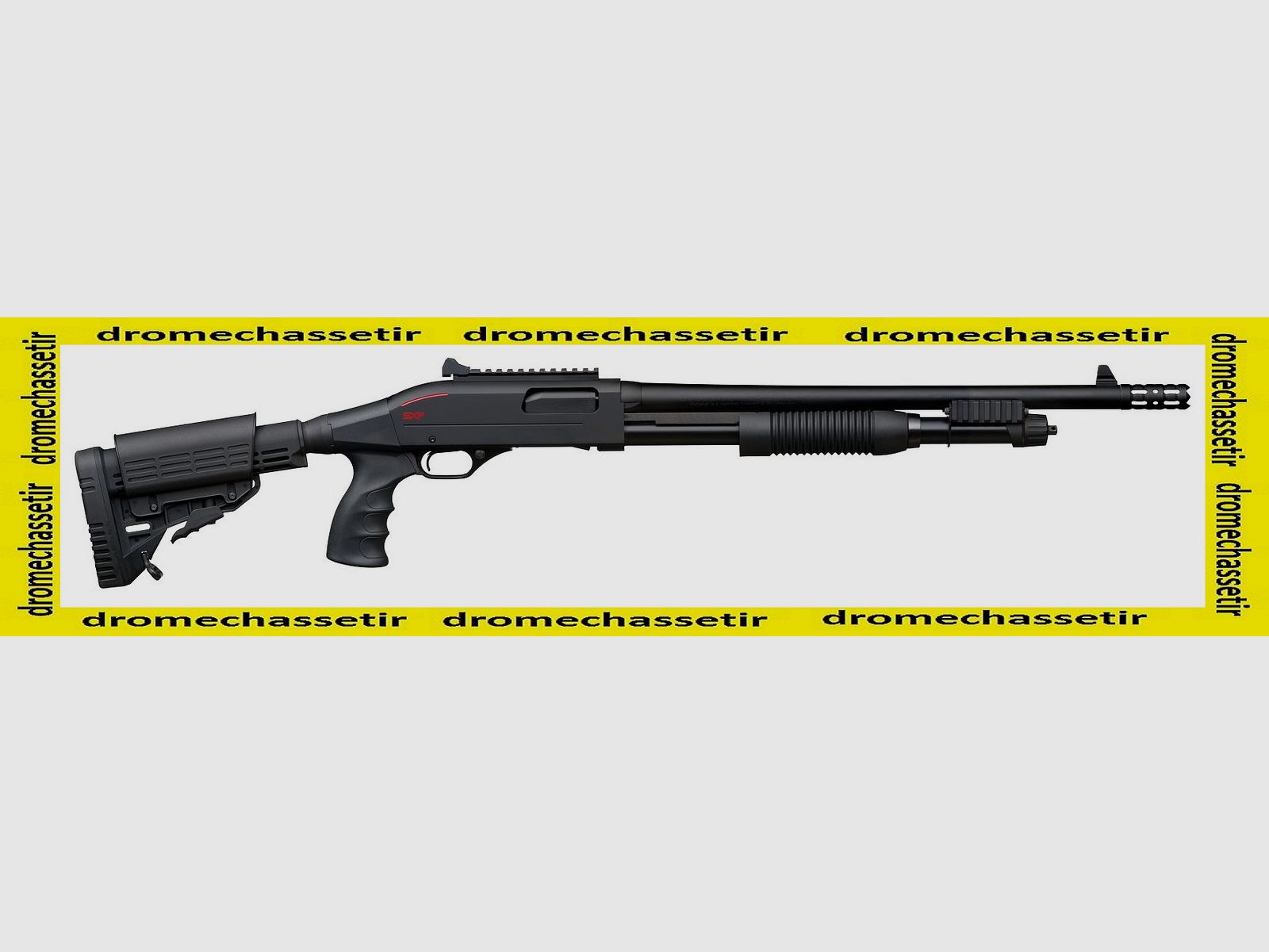 Winchester SXP Extrem Defender Pumpgun, Kal. 12/76, 46 cm gezogener Lauf, Picatinny-Schiene, Mündungsbremse
