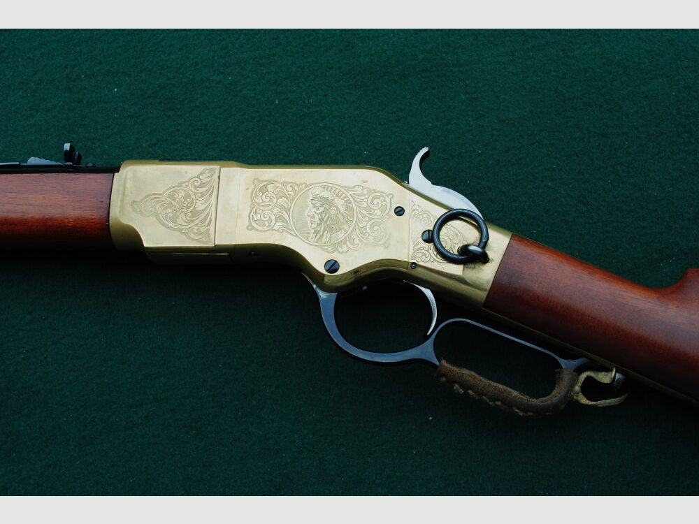 Win. 66 Carbine, Indian Head engraved, completely CAS overhauled