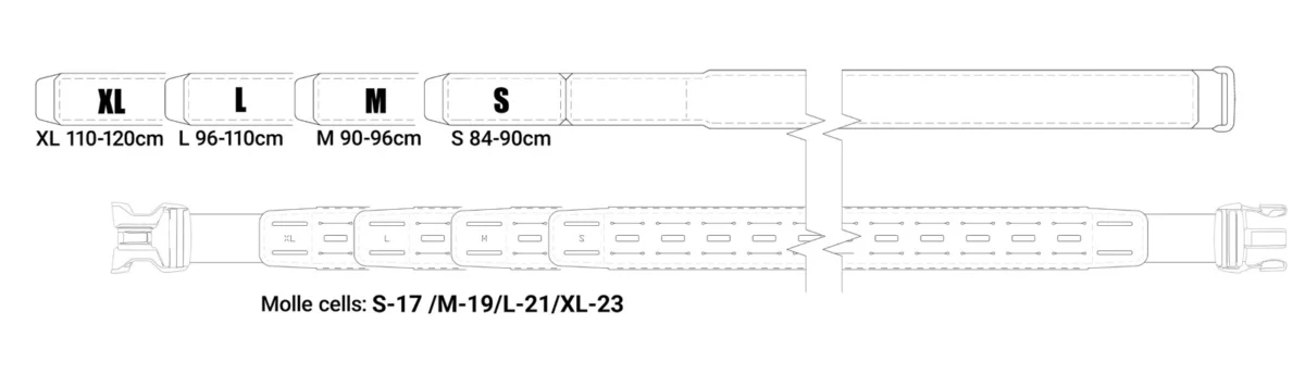 PT6 Tactical Belt Templars Gear – L – Ranger Green, image 6 of 6