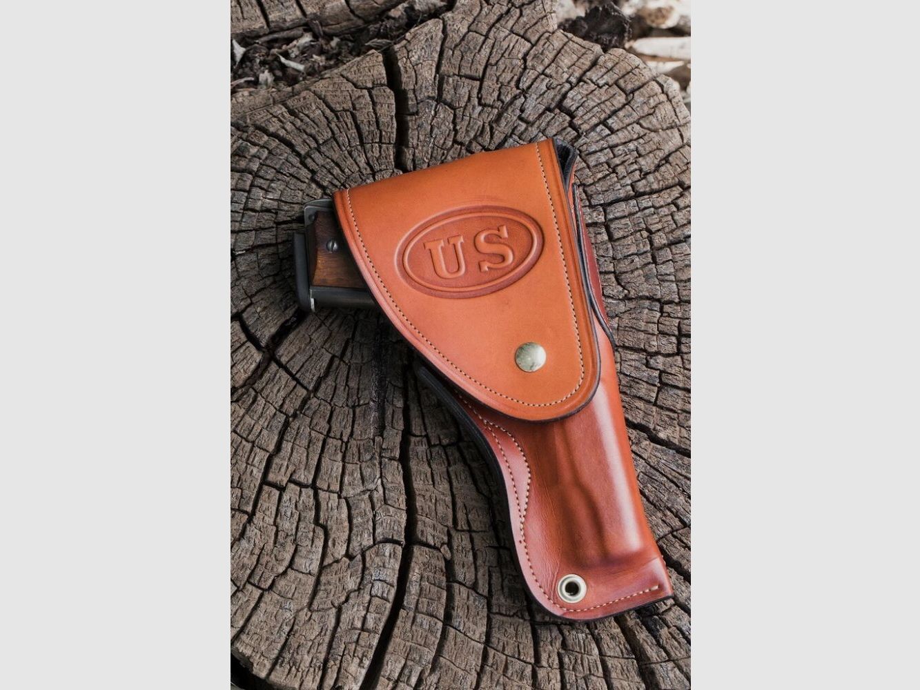 Smith & Wesson Holster Smith&Wesson 6 Zoll Revovler- schwarz Leder links S&W