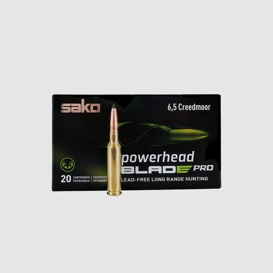 Sako 6,5Creedmoor Powerh. Blade Pro 8,0g/123gr Büchsenpatronen Bleifrei