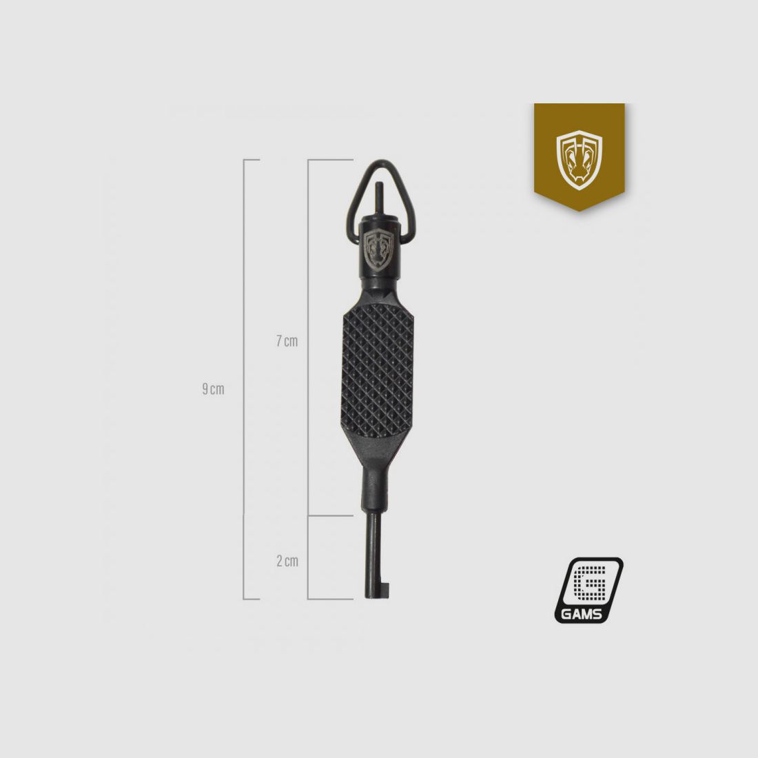Llave de Grilletes plana 9 cm de longitud – ANTS, imagen 2 de 2