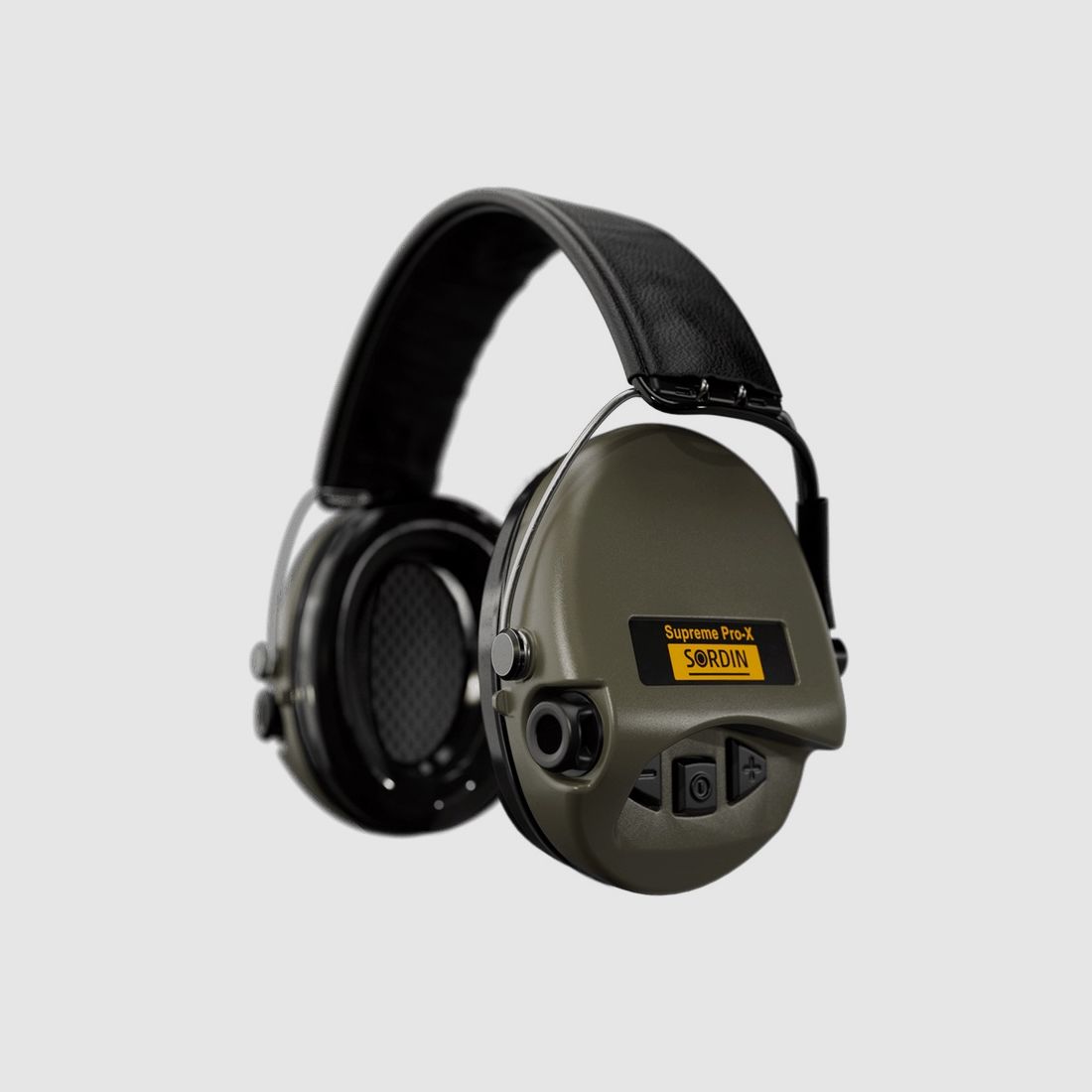SORDIN Gehörschutz Supreme Pro X - grün/Leder 25dB - aktiv und flach