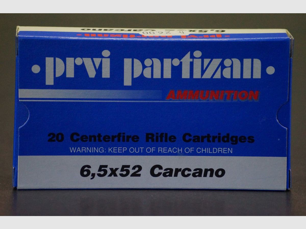 Prvi Partizan 6.5×72 Carcano
