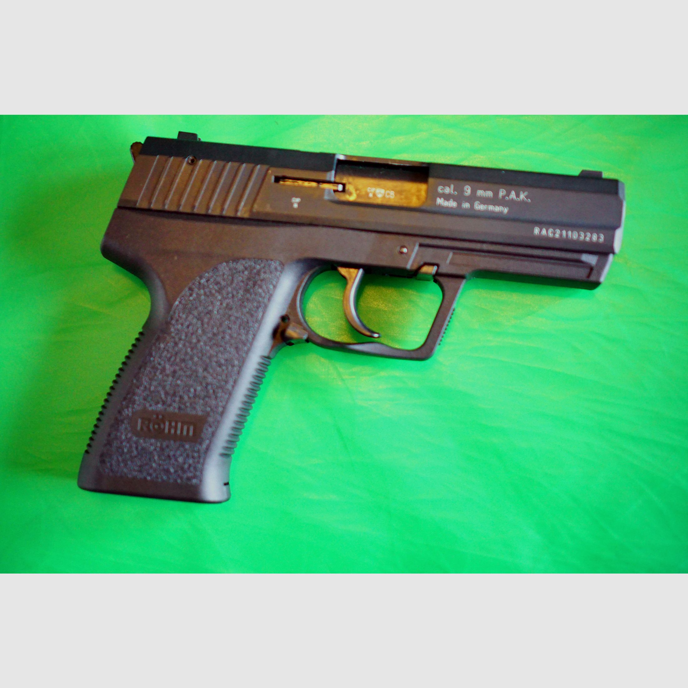 Röhm RG 96 Schreckschuss Pistole brüniert (PTB 699) neuwertig!