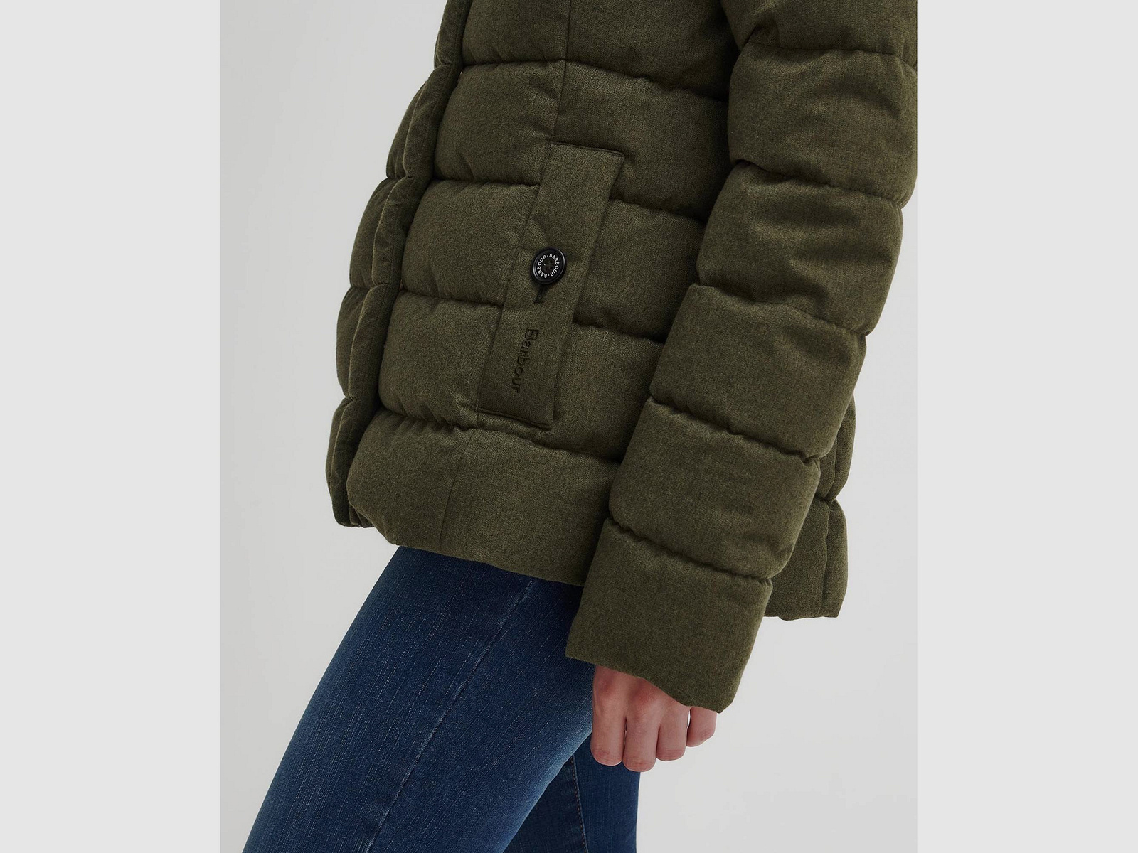 Barbour Damen Pufferjacke Camellia, Farbe Olive