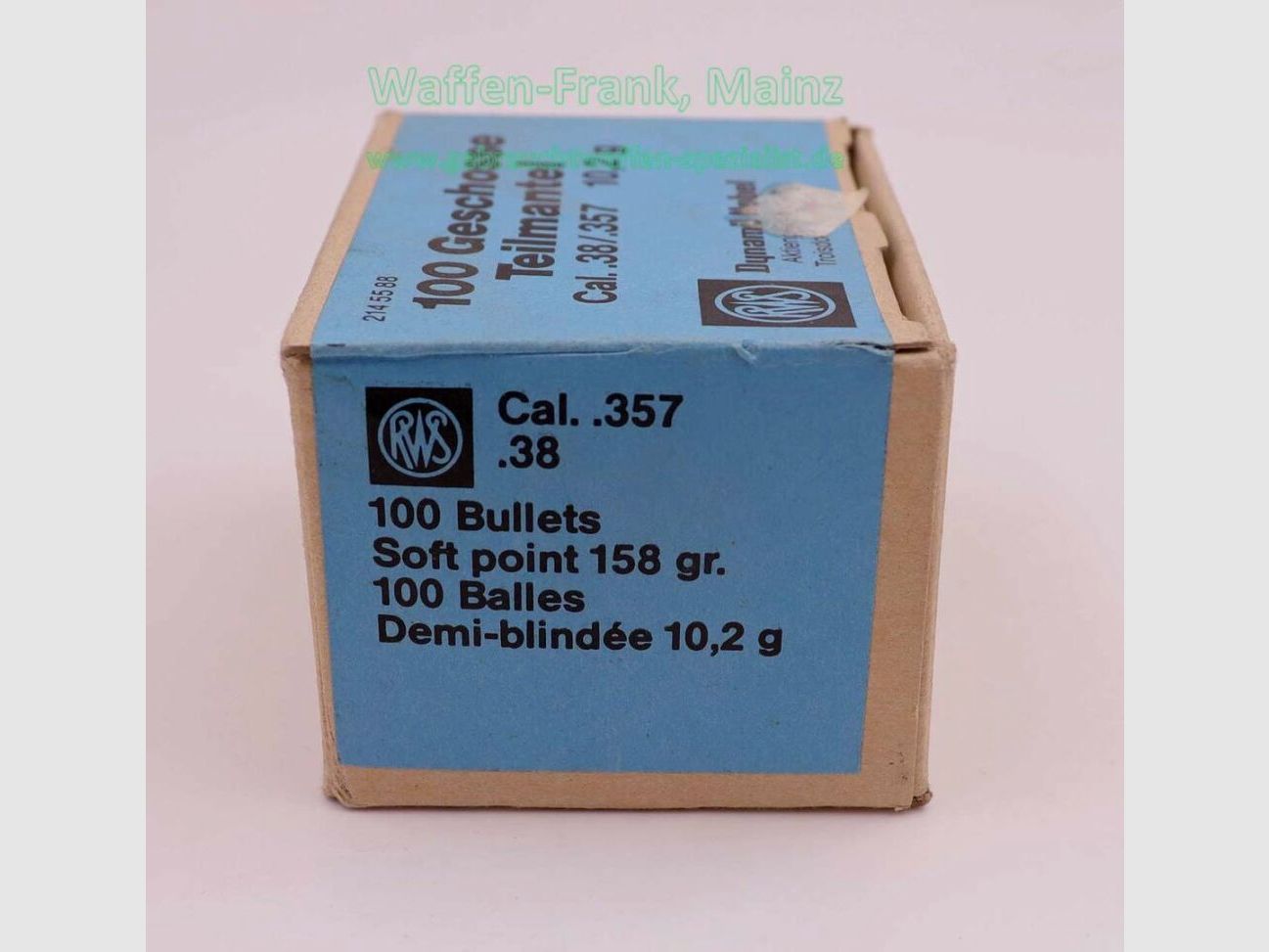 RWS (WZd.Fa.Rottweil) projectiles FFW .38 (.357)