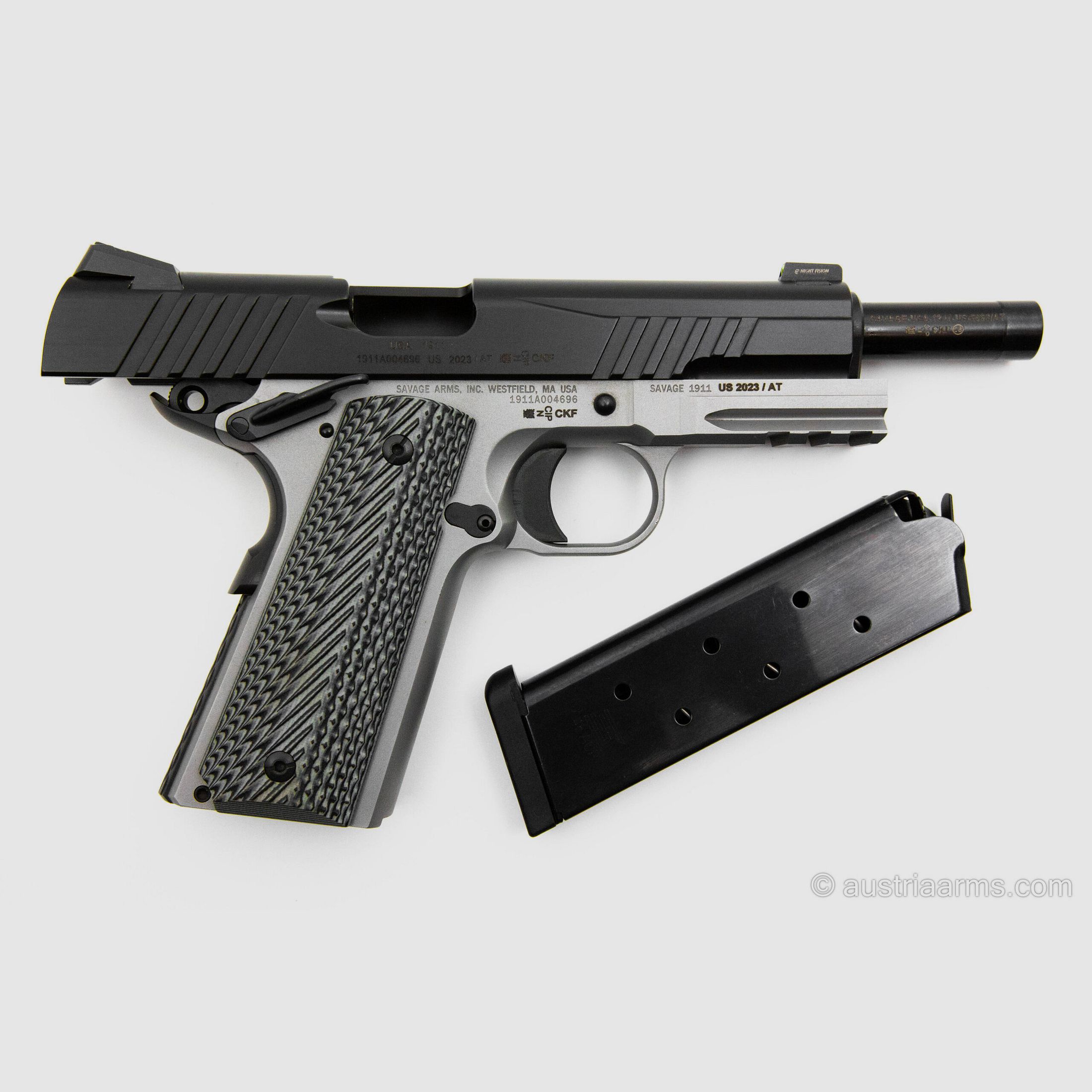 Savage Arms 1911 Two Tone con Rail Picatinny, Arma Nuova, .45 ACP, immagine 2 di 4