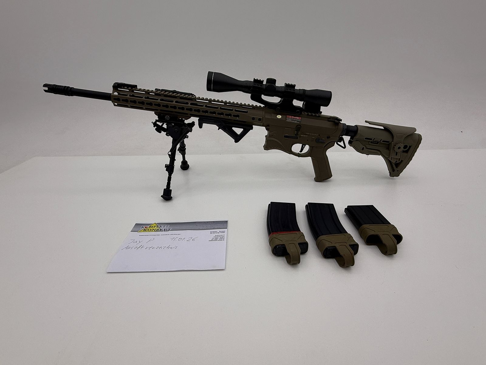 ARES Amoeba Spartan KeyMod Airsoft S-AEG – DMR-Optics – Prima proprietà