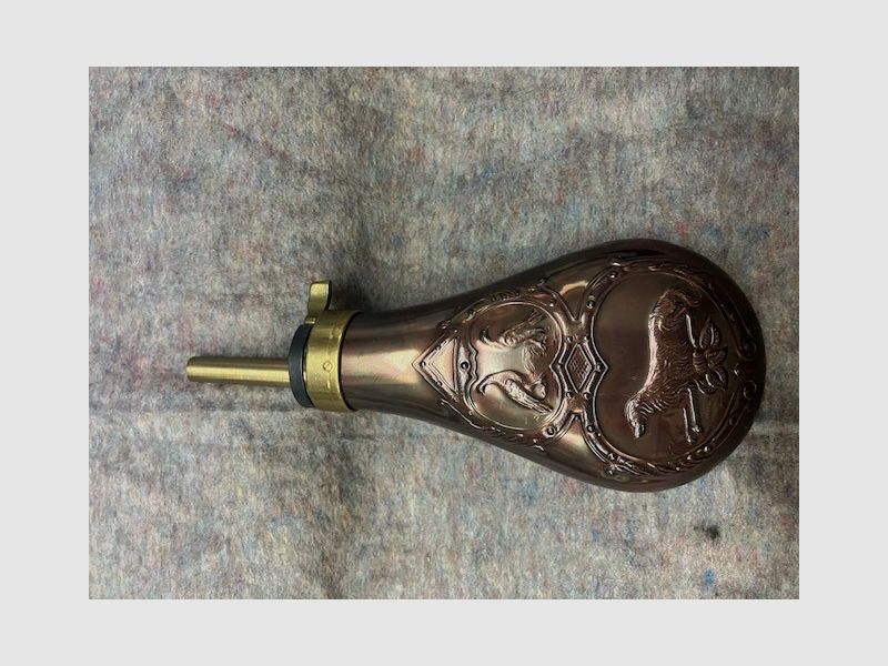 Flacone per polveri con motivo di cane da caccia