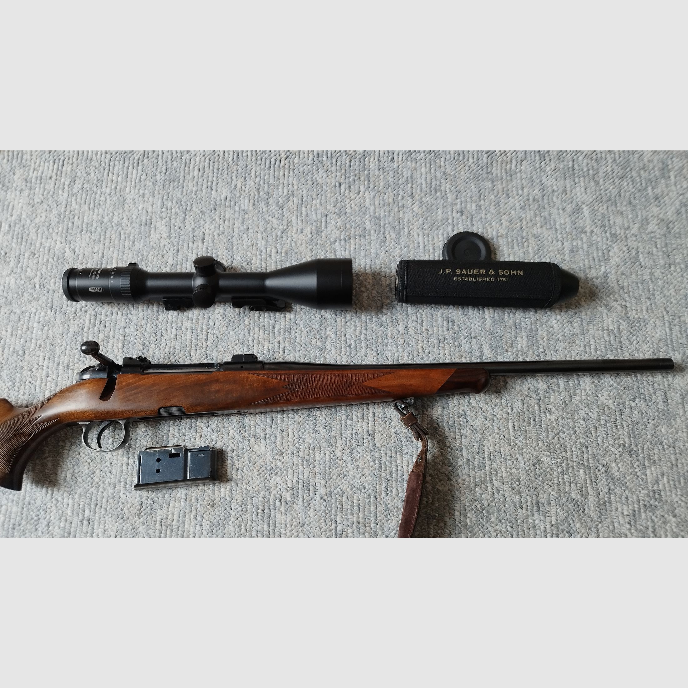 Heym SR 21 + Meopta MeoStar R1r 3-12x56 RD/MR + SD Sauer Titanium Pro