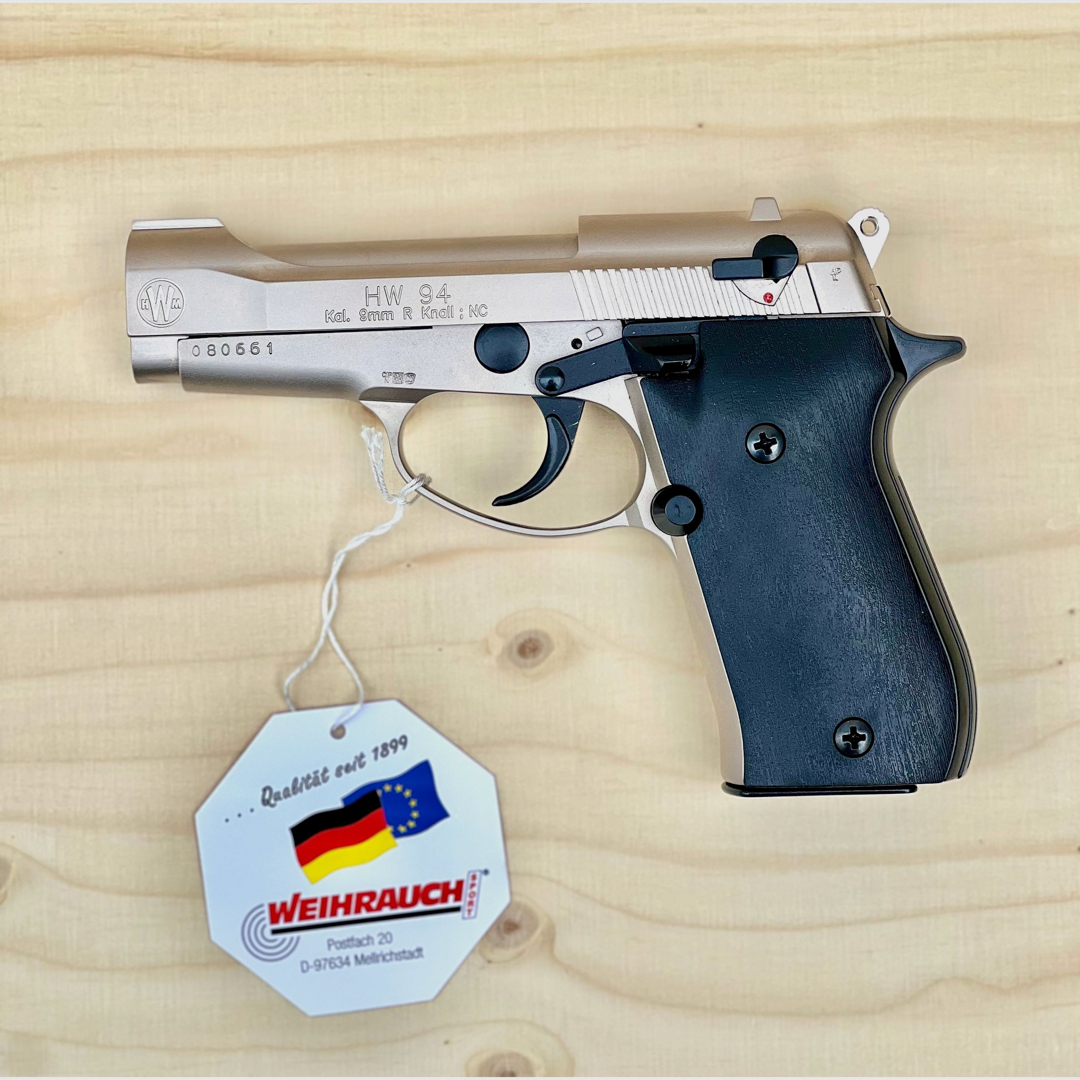 Weihrauch HW 94 Kal. 9 mm R.K. Stainless Look