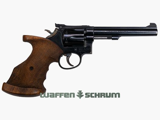 Smith & Wesson 17-2 .22lr, impugnatura da competizione destra, mirino sportivo regolabile LL: 6 pollici