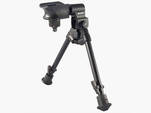 VERSA-POD Bípode 9-12″ con pies de goma y montaje en anilla portafusil (negro)