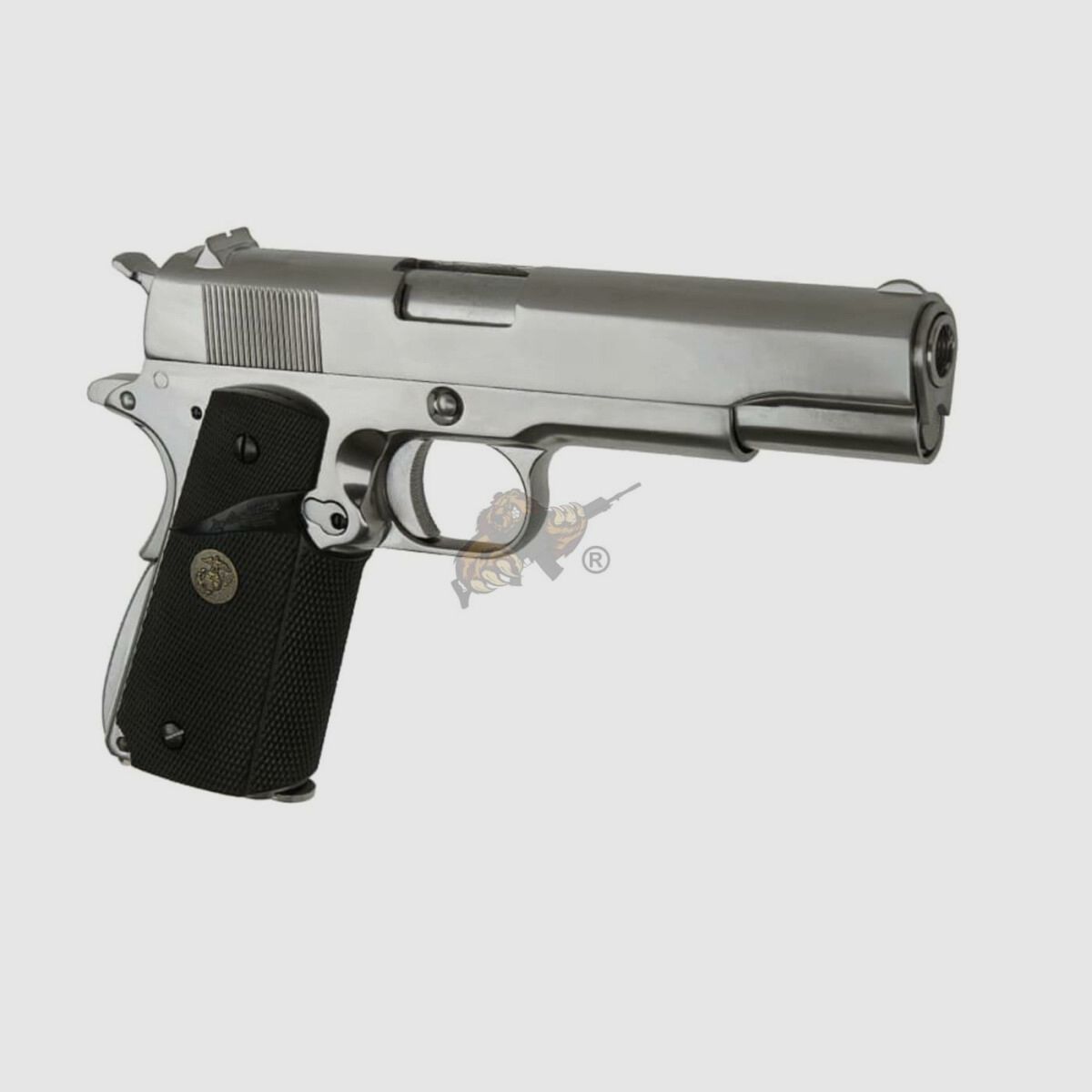 M1911 MEU Full Metal, GBB Silber -F-
