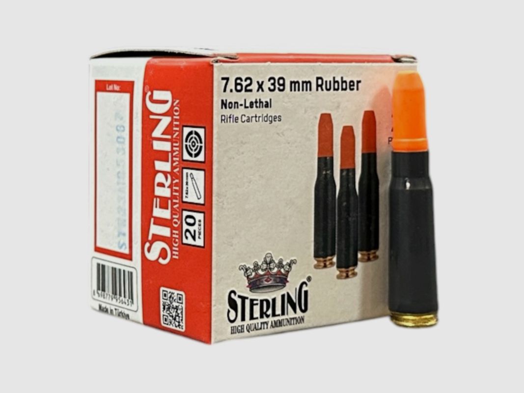 Amunicja Sterling 7,62x39 Gumowa