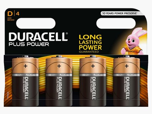Duracell batteries IEC, LR20 / MN1300 1.5 V