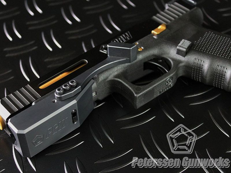 PGW Glock frame weight with thumb rest, long
