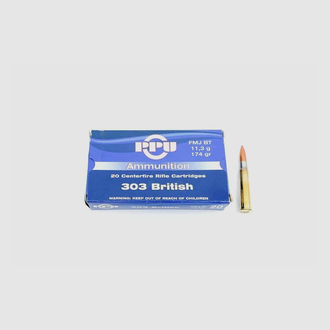 .303 British PPU FMJ BT 11.3g