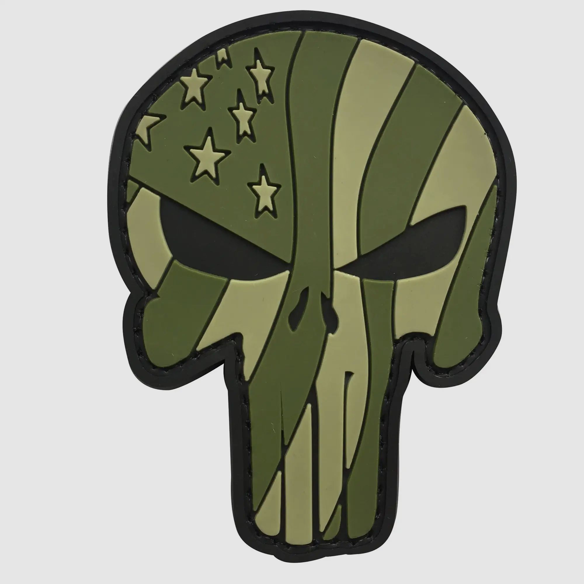 3D Patch Punisher met Waving US Flag