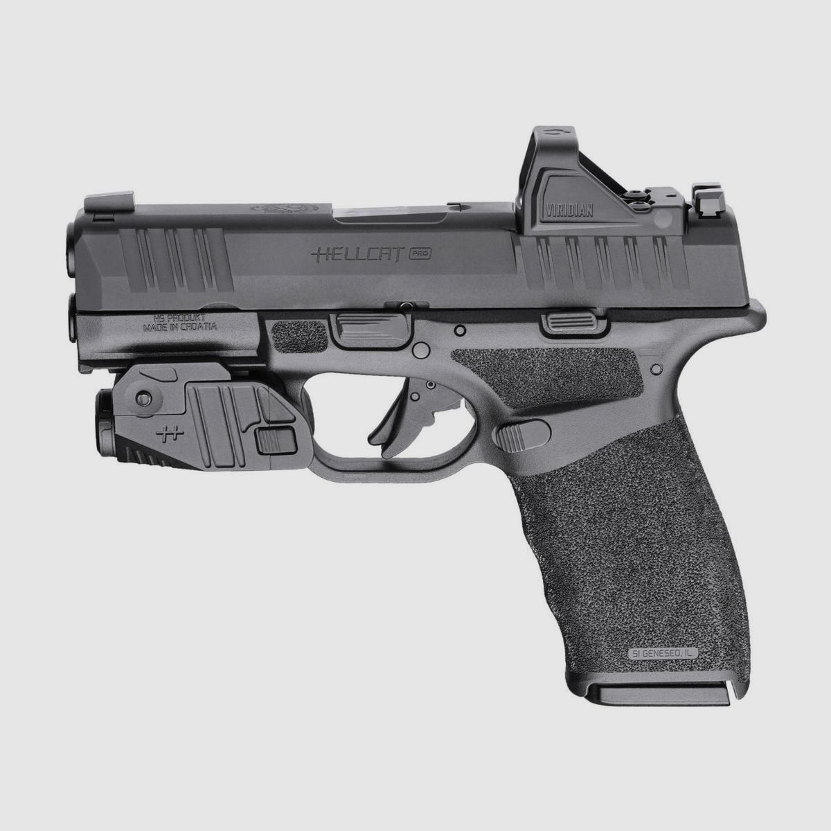 HS Hellcat PRO OSP pistool cal. 9x19 mm Viridian Combo (red dotvizier + zaklamp), afbeelding 2 van 6