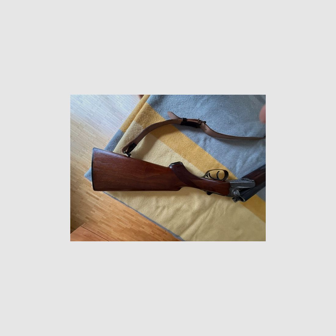 Double shotgun, Michuel Larranaga - Spain, caliber: 16/70 with engraving on lock plates