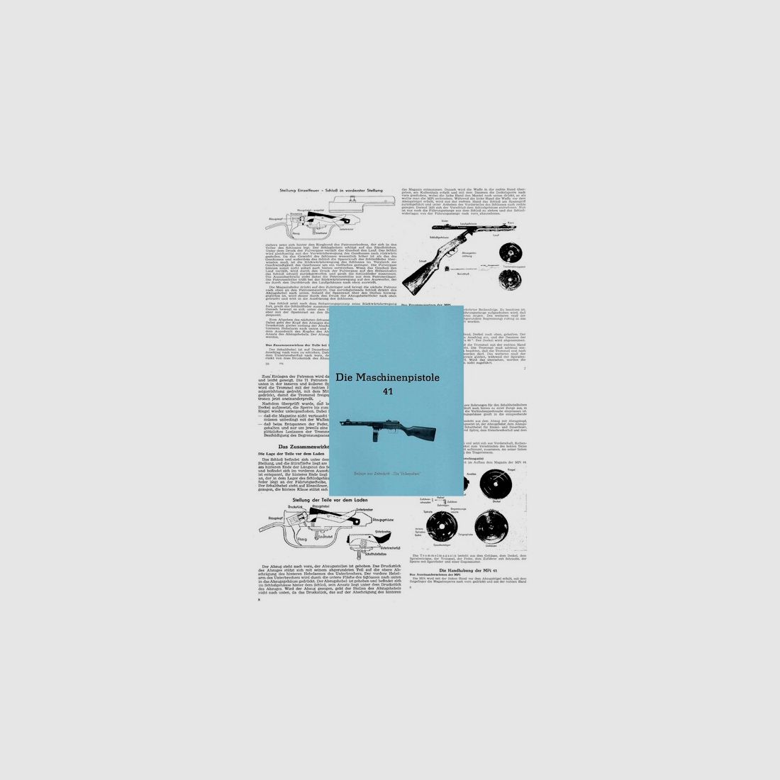 Nachdruck DDR Bedienungsanleitung Maschinenpistole 41 (PPSH 41)
