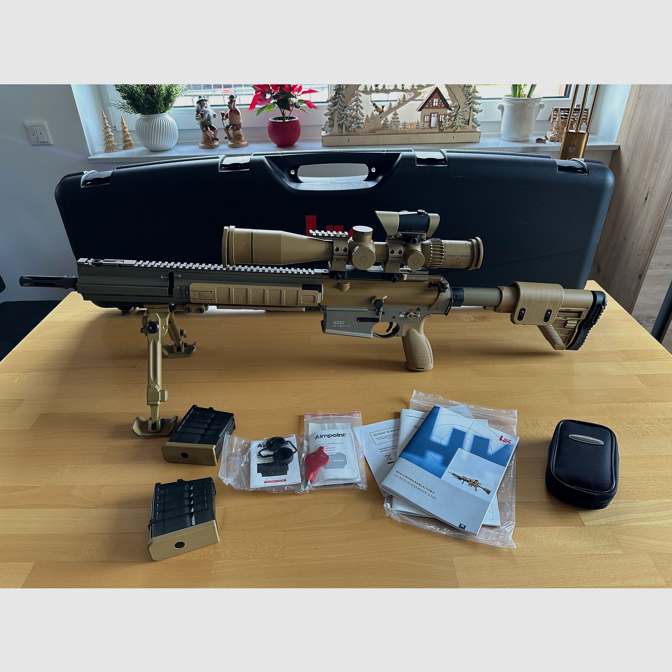 Heckler & Koch G28 Z con equipamiento completo rifle semiautomático 308 Win.