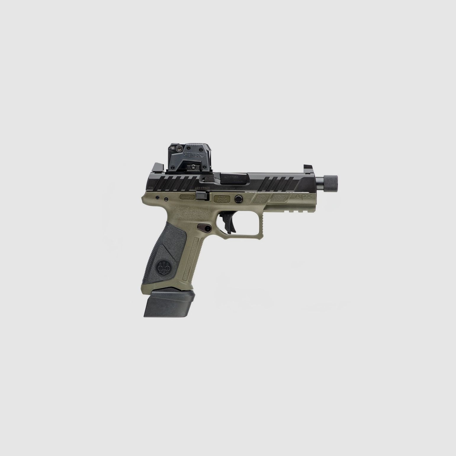 Pistole Beretta APX A1 FULL SIZE TACTICAL OD 9 Para 2 Magazine 17 Schuss