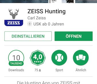 Die Zeiss Hunting App