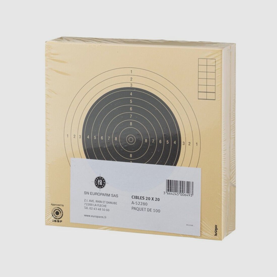 100 cartons-cibles 20 x 20 cm, image 2 sur 4