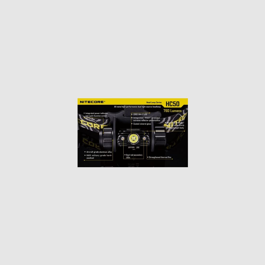 Nitecore HC50 linterna frontal 760 lúmenes, imagen 23 de 25